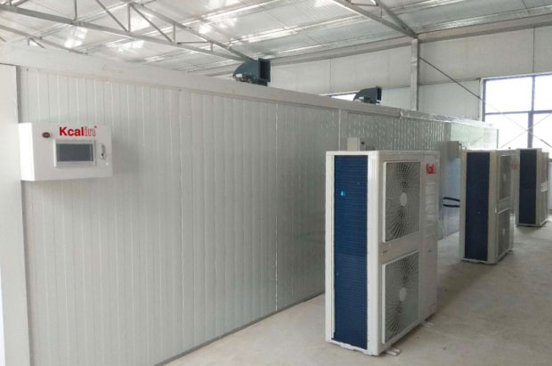 Air source heat pump drying room