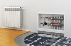 Effect drawing of air source heat pump heating ter