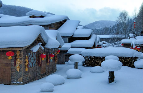 Winter Snow Village